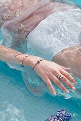 Браслет DIVA тонкий в розовой позолоте lux качество VGOLD