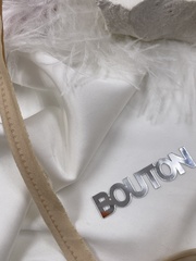 Кант декоративный бежевый хлопок