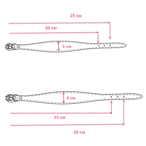 9308 Ошейник кожаный "Перламутр" / PREMIUM