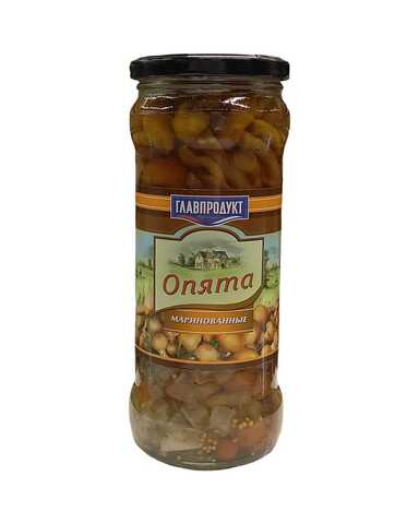 Опята ГЛАВПРОДУКТ маринованные 580мл
