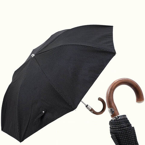 Зонтик складной с каштановой ручкой