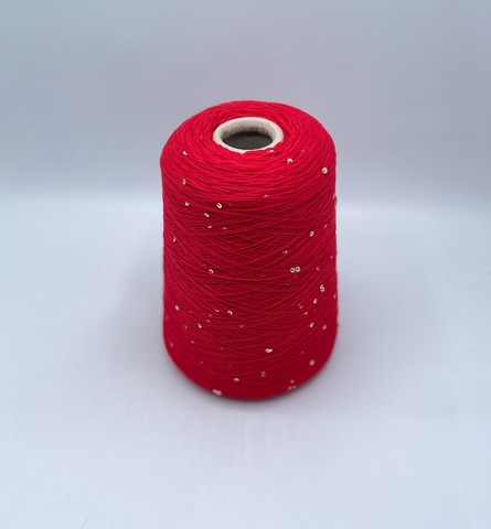 Cariaggi, Antilope paillettes, 420м/100гр. 97% Меринос,3% Полиэстер(пайетка), цвет-Красный(24), 37055