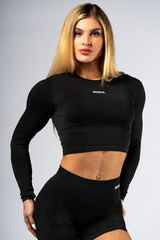 Лонгслив Seamless Long-Sleeve Top POWER 892 Черный