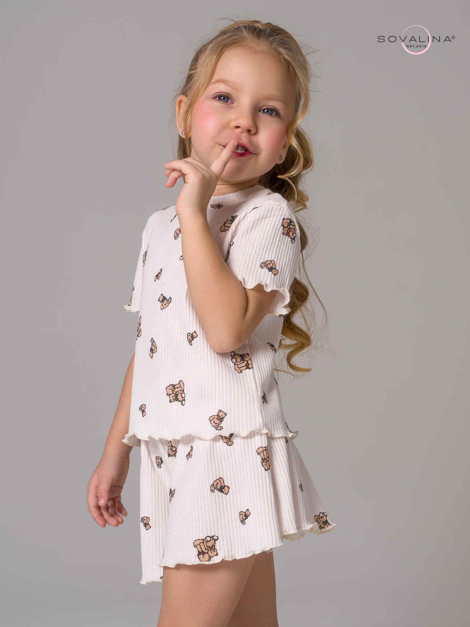 Пижама Элли мишутки на молоке