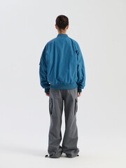 Бомбер Alpha Industries Logo L-2B Hunter Relaxed Denim Blue (Синий)