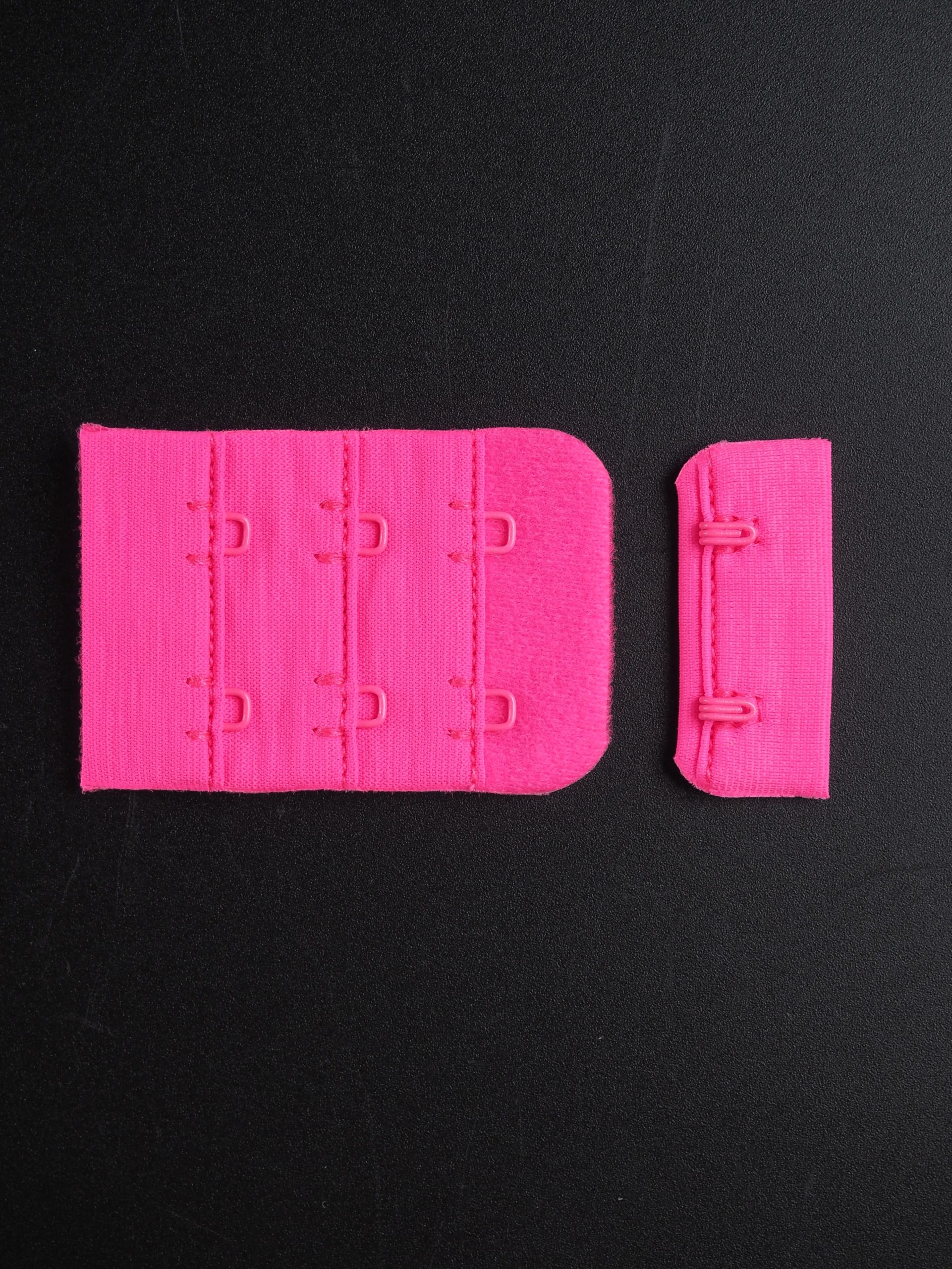 Застежка для бюстгальтера цвет розовый неоновый с крючками 2х3