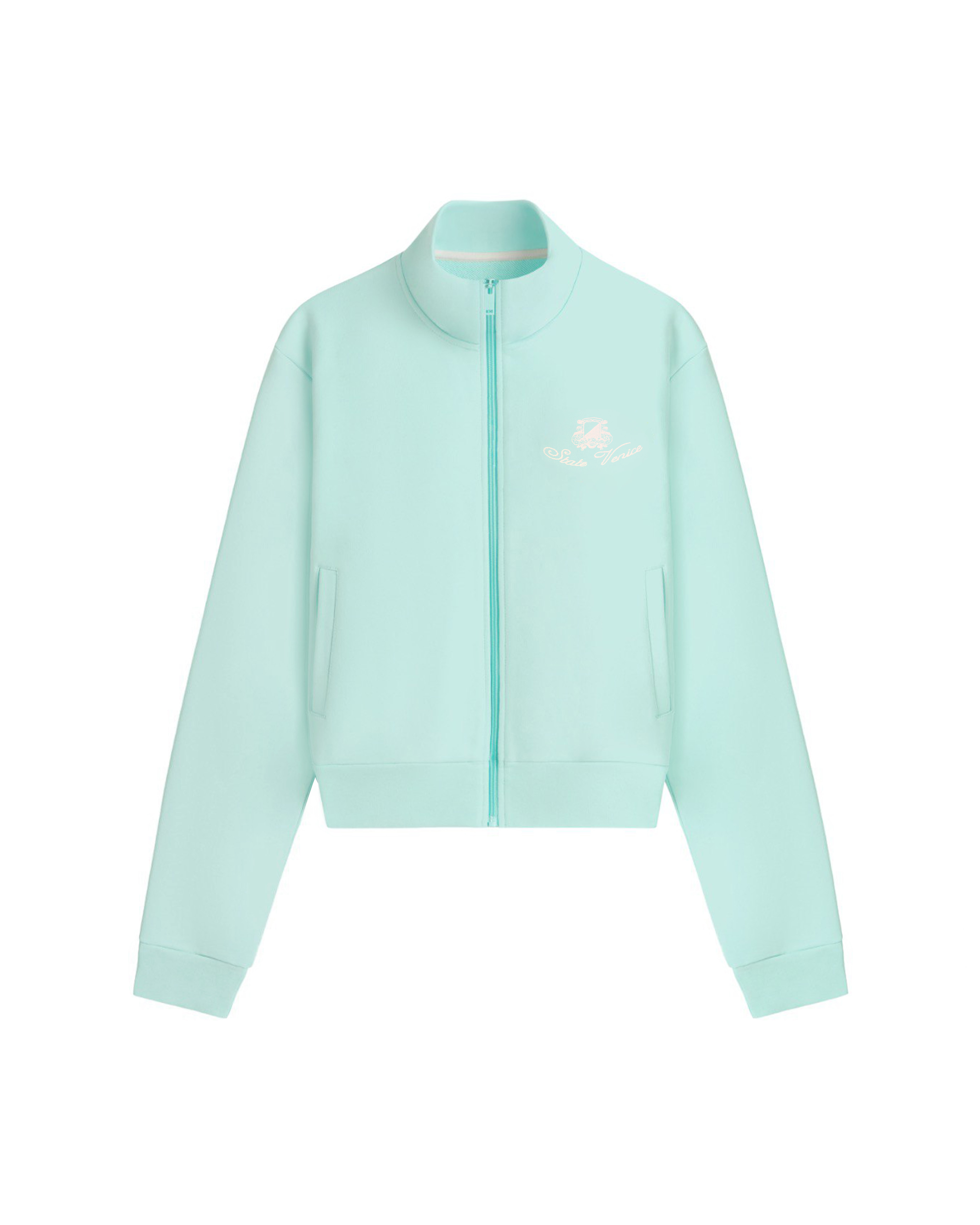 Жакет на молнии классического прямого кроя