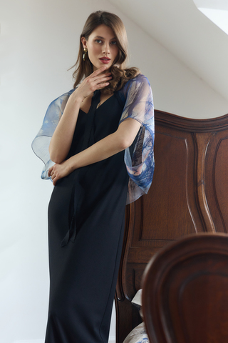 Шелковая накидка - болеро