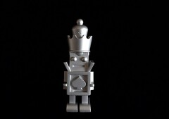 Силиконовый молд Робот 3 D большой