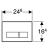Geberit Sigma50 115.788.00.1 Клавиша смыва для унитаза