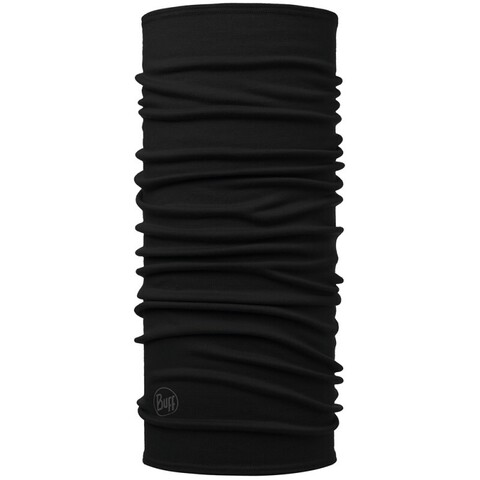 Элитная тёплая мультибандана с шерстью BUFF® Midweight Merino Wool Solid Black