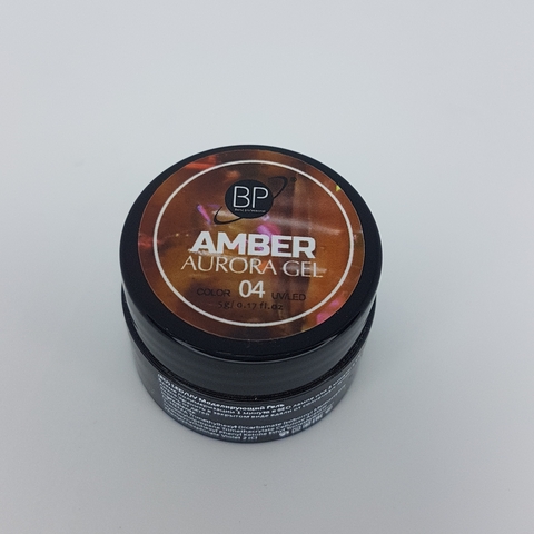 BP professional Гель с блестками amber aurora gel №04
