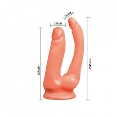 Двойной страпон с вибратором