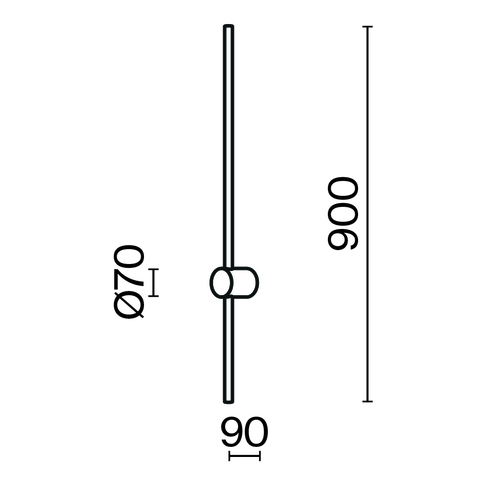 Настенный светильник Maytoni Light stick MOD237WL-L11BS3K