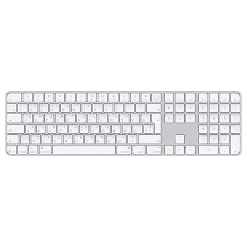 Клавиатура Apple Magic Keyboard с Touch ID и Numeric Keypad для Mac silicon (USB-C) Russian белые Клавиатура Apple Magic Keyboard с Touch ID и Numeric Keypad для Mac silicon (USB-C) Russian белые