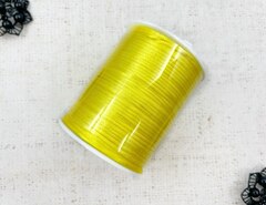Шнур круглый атласный (для воздушных петель), 2 мм, лимонный