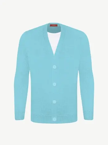 Кардиган с пуговицами из шелка