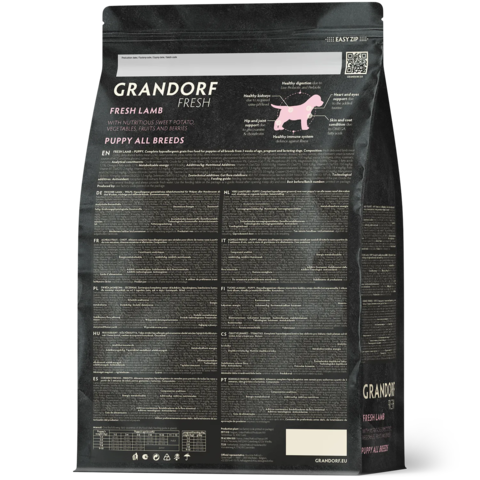 GRANDORF FRESH Свежее мясо ягненка с бататом для щенков