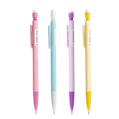 
          Карандаш механический Alingar HB, "Пастельный глянец", с ластиком, круглый, 0,7 мм, пластик. корпус ассорти, 48 шт/уп, картонный стенд