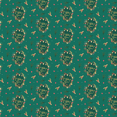 Упаковочная бумага, С Новым годом, Колокольчики, 0,6*0,9 м, 5 листов