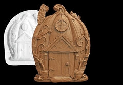 Силиконовый молд № 437 Домик 2 D( серия домики для гномов и фей)