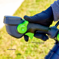 Воздуходувка Greenworks GD82BP2 82V (362 км/ч) ранцевая аккумуляторная, без АКБ и ЗУ