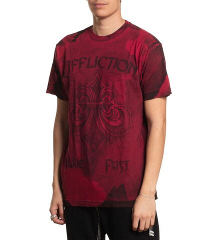 Affliction | Футболка мужская Vengeance Tee CHILI PEPPER A29077 слева