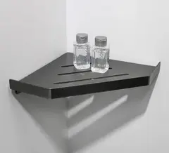 Полка угловая одноэтажная Fixsen Hi-Tech графит FX-841F