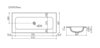 Ceramica Nova Grace CN7019WX Раковина накладная без отверстия под смеситель, 91x45.7