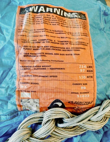 Основной парашют JFX - 89