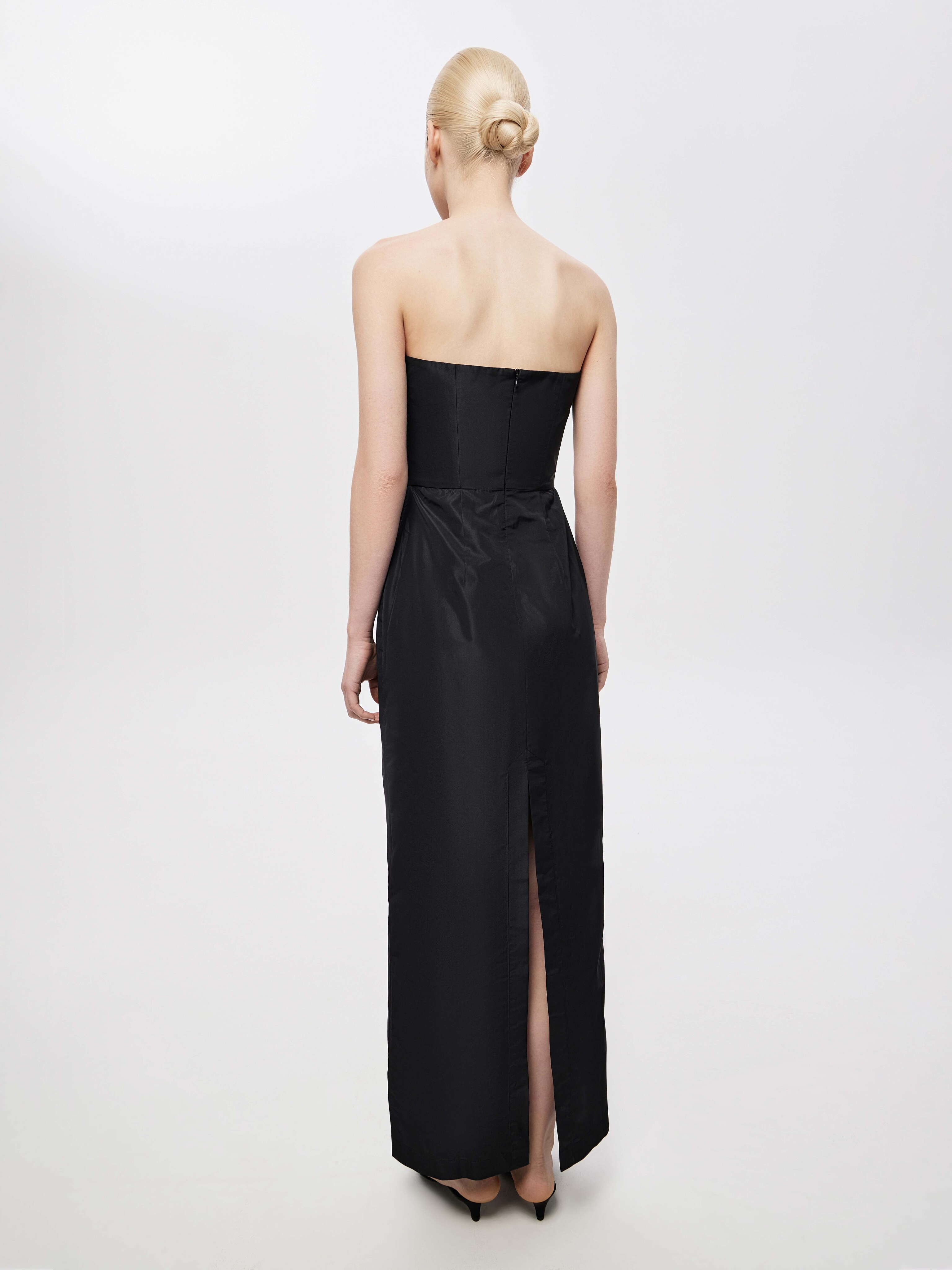 Платье макси из греческой тафты