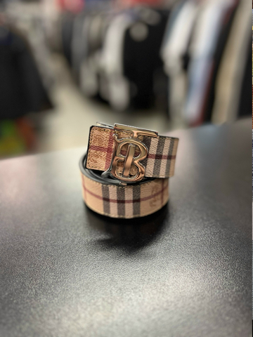 Ремень Burberry 659971silver