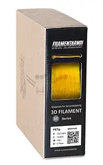 Пластик для 3Д принтера Filamentarno! PETg Standart прозрачный жёлтый 750 г, 1.75 мм