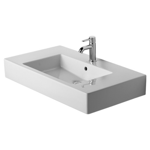 Duravit Vero Раковина для мебели с перел., без отв. под смес., 850x490мм, Цвет: Белый 329850060