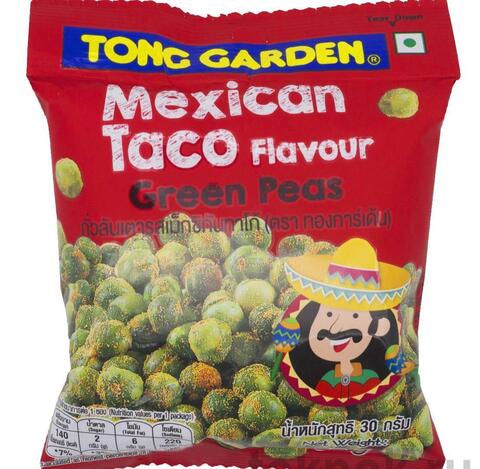 Зеленый горошек со вкусом мексиканского тако Tong Garden, 30 гр