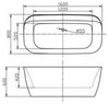 BelBagno BB39-T-BRN Декоративная накладка на отверстие перелива для ванны, бронза