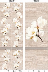 Панель ПВХ фотопечать 3D Panda Травертин 2700х250 мм