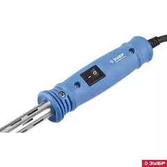 ЗУБР Ceramic PRO, 200 Вт, клин, высокомощный электропаяльник с пластиковой рукояткой, Профессионал (55301-200)