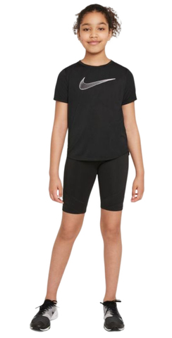 Футболка для девочек Nike Dri-Fit One SS Top GX G - black/white