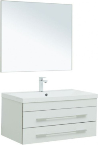 Aquanet 287639 Набор Верона 90 New цв.белый матовый (раковина Aquanet) (287639)