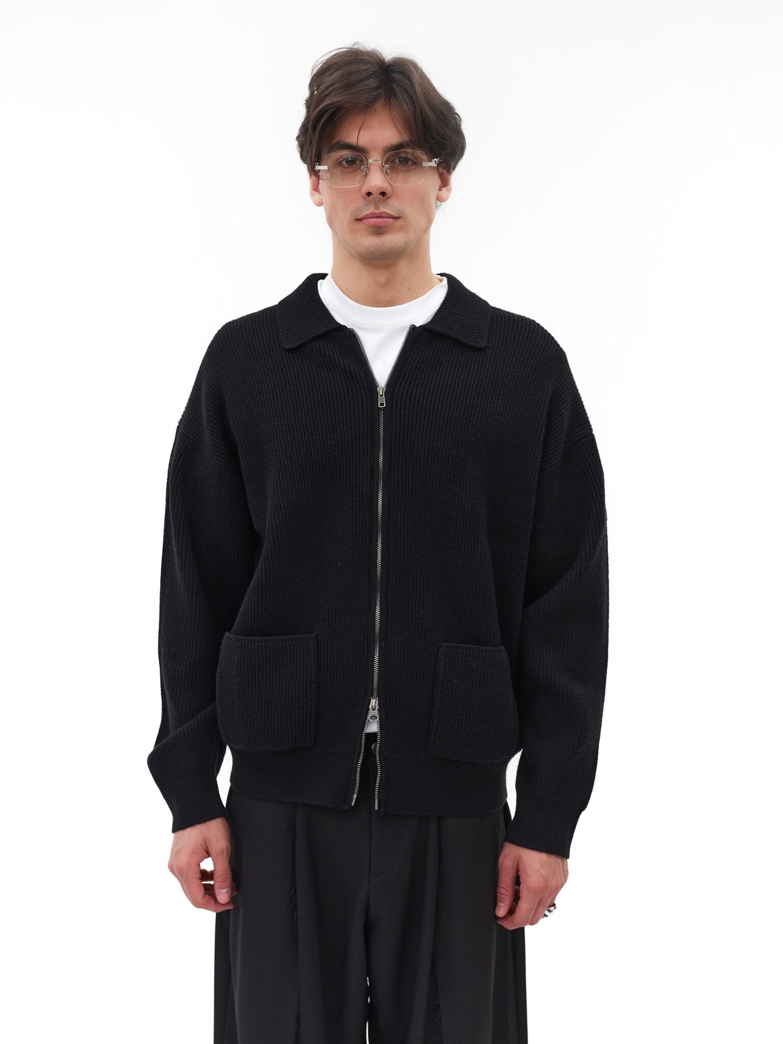 Джемпер на молнии LAINE черный