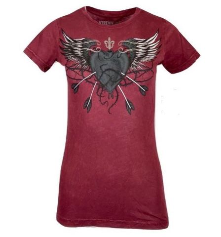 Xtreme Couture | Футболка женская PIERCED S/S BABY TEE XW1920I от Affliction перед