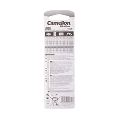 Батарейка CAMELION Alkaline AG5-BP10(0%Hg) 10 шт. в блистере