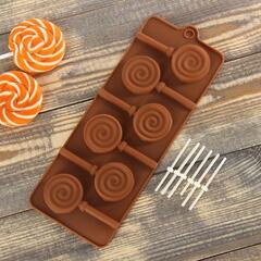 Форма для леденцов и шоколада "Леденец" (диам 4см)