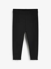 Легинсы с рюшами для девочки Next 549-756, Черный