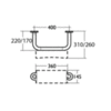 Поручень для унитаза 40 см Ideal Standard Contour 21 S6481MY