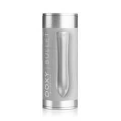 Серебристая металлическая вибропуля Doxy - 12 см. - 