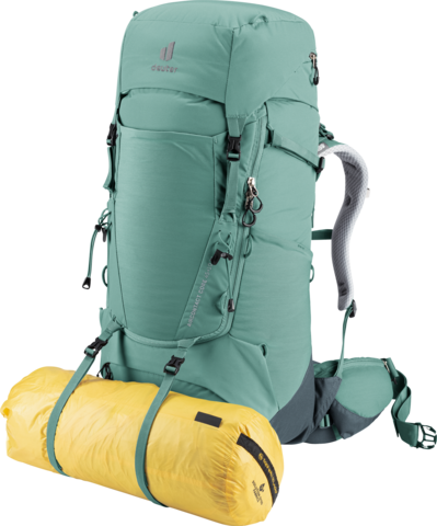 Картинка рюкзак туристический Deuter Aircontact Core 45+10 SL Jade-Graphite - 6