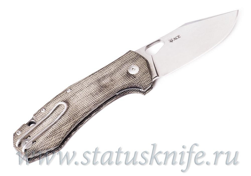 Нож GiantMouse ACE Grand Green Canvas Micarta