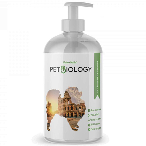 Шампунь и кондиционер PETBIOLOGY для собак и щенков с 3-х месяцев Италия 300 мл